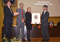 La UPCT otorga a HIMOINSA el premio 'Mateo Vodopich' por su colaboración en la formación de ingenieros industriales