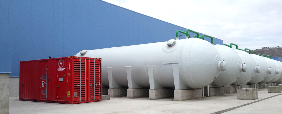 Énergie de secours dans une usine de dessalement apportant au réseau hydrique 250 litres d'eau par seconde