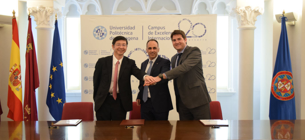 HIMOINSA et YANMAR renouvellent l'accord de collaboration avec l'Université Polytechnicque de Carthagène