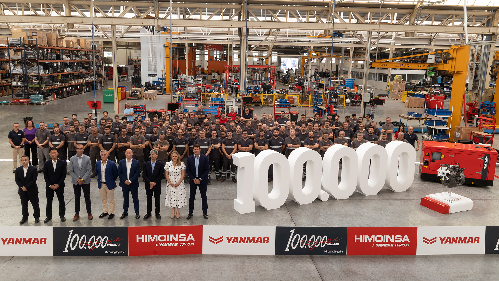 HIMOINSA célèbre la fabrication du 100 000e groupe électrogène à moteur Yanmar