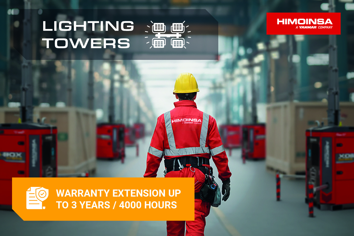 HIMOINSA extends the warranty period on its lighting towers to three years